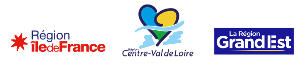 Logos - Régions Île-de-France, Centre - Val de Loire et Grand Est