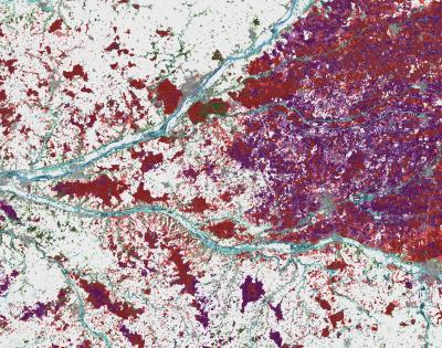 Extrait de la cartographie prédictive des habitats naturels CarHab sur le territoire d'agrément du CBN du Bassin parisien